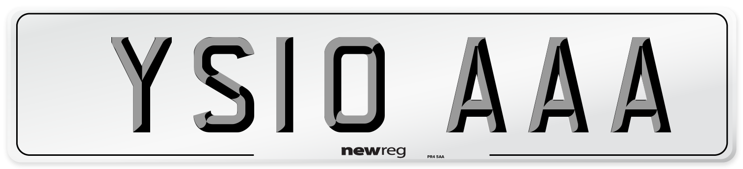 YS10 AAA Number Plate from New Reg
